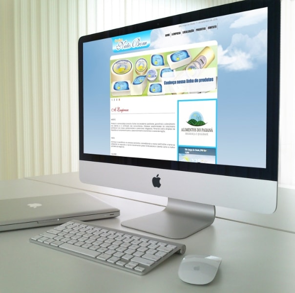 Site Nato Bom antes do redesign