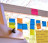 Design Sprint com objetivos escritos em post-it.